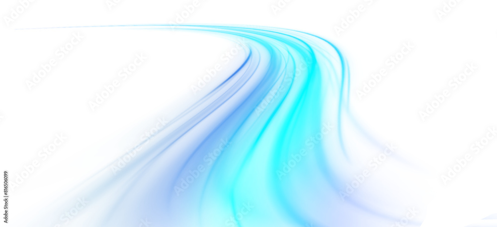 Poster png. wavy transparent curved lines in the form of the movement of sound waves in a set of different 