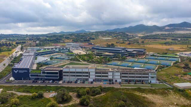 Rafa Nadal Sports Centre which houses the international school, museum and sports courts created by tennis player Rafa Nadal in Manacor, Mallorca