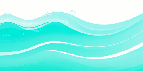 abstract soft  green abstract water color ocean wave texture background. Banner Graphic Resource as background for ocean wave and water wave abstract graphics	