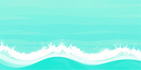 abstract soft  green abstract water color ocean wave texture background. Banner Graphic Resource as background for ocean wave and water wave abstract graphics	