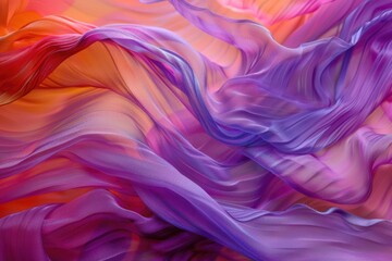 Obraz premium Abstract painting of a woman with flowing fabric, perfect for artistic projects