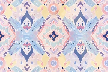 An abstract pastel boho background pattern with a bohemian flair