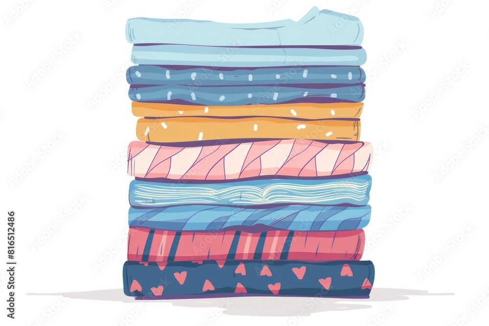 Poster neatly stacked towels ready for use in a hotel or spa