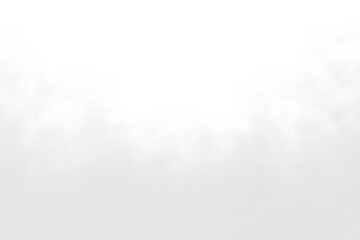 Floating white fog effect PNG. Realistic white fog or smoke. White cloud or smoke on transparent background. Steam explosion special effect. Effective texture of steam, fog, smoke png. Vector illustra