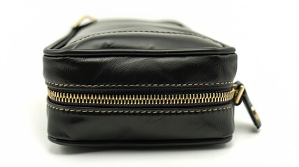 Naklejka premium The top part of the bag includes a zippered main compartment. 