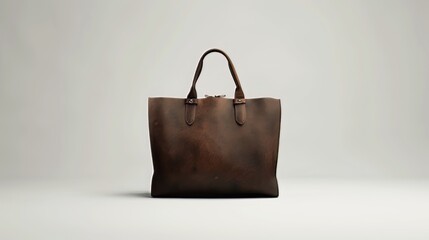 On a plain white background, a medium-sized new bag stands out. 