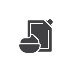 Mayo pouch pack vector icon