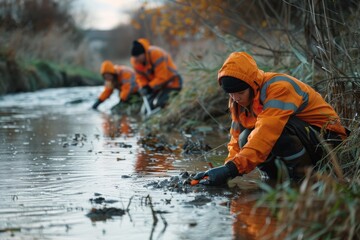 Fototapeta premium River Cleaning Activity