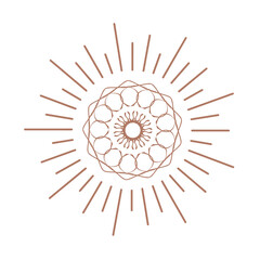 abstract sun vector illustration