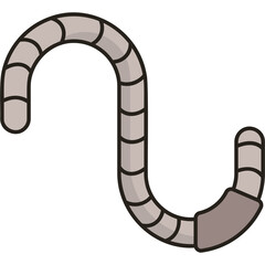 Worm Sticker