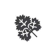 Parsley leaf vector icon