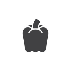 Paprika pepper vector icon