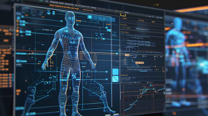 3D animation software interface showing a timeline with keyframes and a viewport displaying a wireframe model of a character in the process of being animated illustrating the behind-the-scenes work