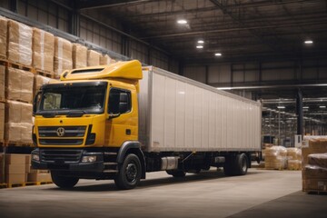 warehouse loading and unloading storage of package for delivery