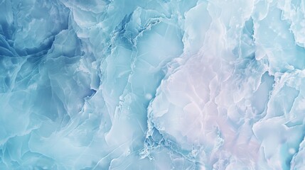 Pastel pattern of marble stone texture in various blue tones. Background depicting a glacier, broken ice
