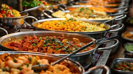 Fototapeta premium The delicious food in the restaurant