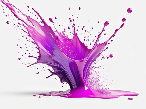 salpicadura color morado