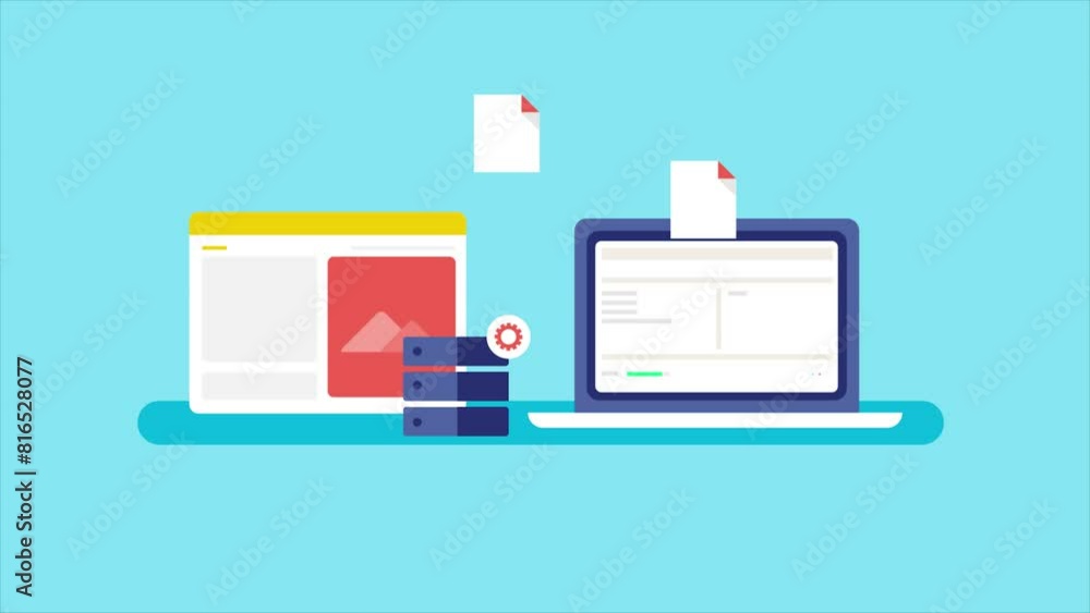 Poster website migration, transferring domain data to new server using ftp, cloud service technology video 