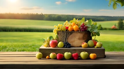 scarecrow in a field of pumpkins Generative Ai