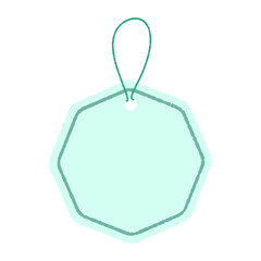 cute shape price tag illustration 
