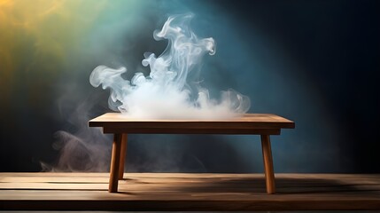 smoking cigarette on a dark background Generative Ai 
