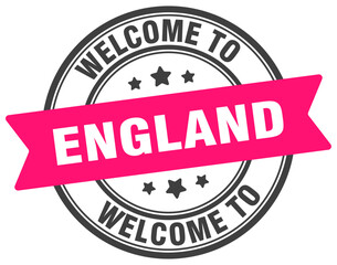Fototapeta premium Welcome to England stamp. England round sign