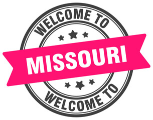 Fototapeta premium Welcome to Missouri stamp. Missouri round sign