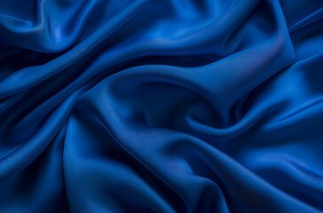 Obraz premium blue satin fabric