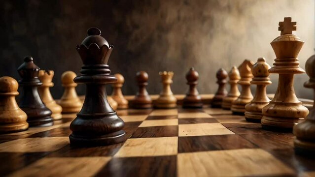 chess pieces on a chessboard