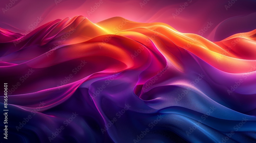 Poster abstract gradients style: an illustration showcasing abstract gradients as a stylistic element