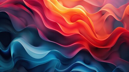 Obraz premium Abstract Gradients Trend: An illustration reflecting abstract gradients as a current design trend