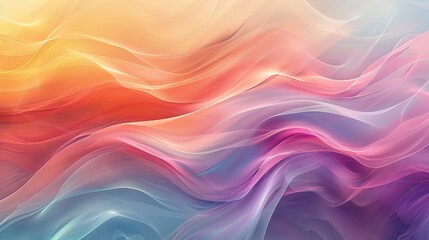 Obraz premium Color Gradients Smooth Transition: An illustration featuring a smooth transition between colors