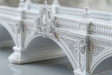 Naklejka premium bridge with a lot of detail and a lot of white