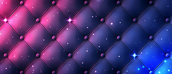 Blue and Pink Leather Background With Stars