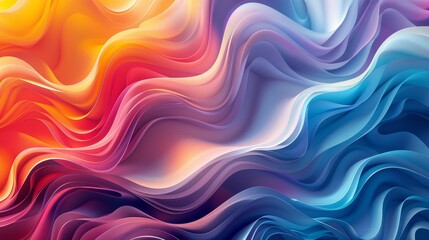 Obraz premium Gradient Patterns Visual Harmony: An illustration demonstrating visual harmony created with gradient patterns