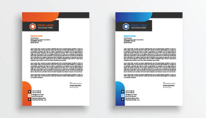 professional creative letterhead template design for your business