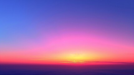 Fototapeta premium Sky Gradients Sunset: A photo capturing the gradient of colors in the sky during sunset