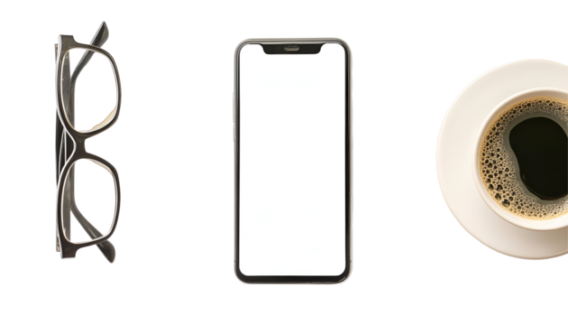 Smartphone tablet as png photo and isolated on white background for your mobile phone app or web site design, logo Global Business technology packaging advertise