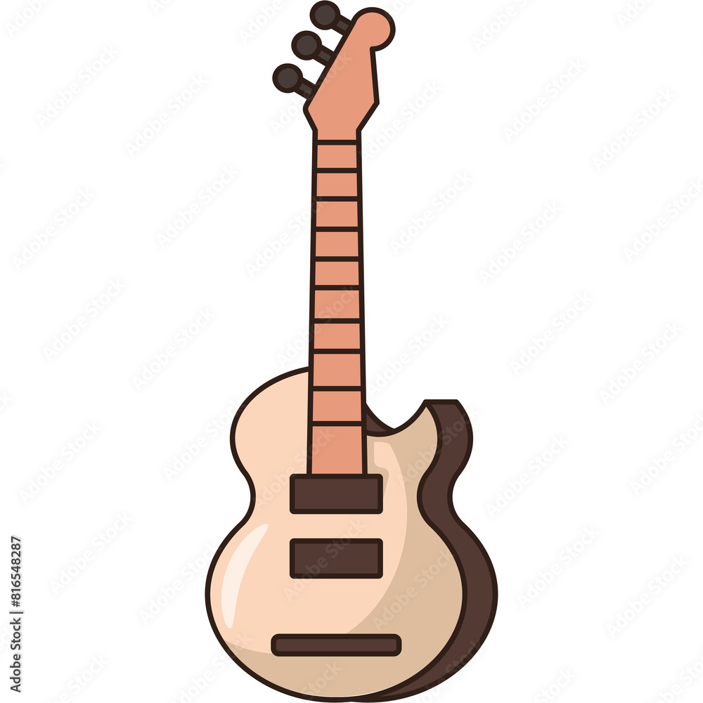 Canvas Prints Guitar Sticker