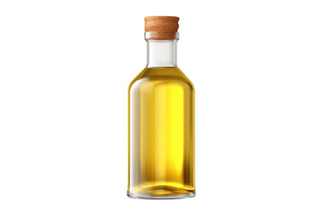 Luminous Elixir: A Bottle of Olive Oil on White or PNG Transparent Background.