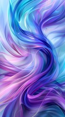Obraz premium Colorful Swoosh Background with Blue, Purple and Turquoise Swirls.