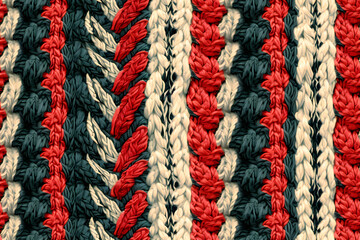 knit-inspired seamless pattern