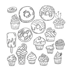 set of cakes