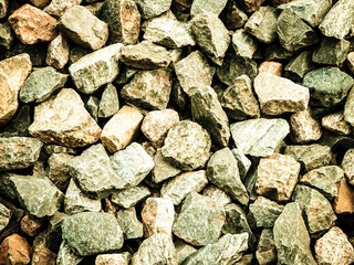 Close up of small stones as nature background.