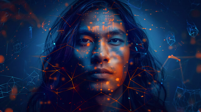 Pacific Islander Man in AI Era - Powered by Adobe