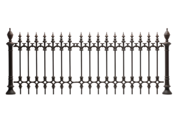 Shadows of Elegance: A Dance of Iron and Light on White or PNG Transparent Background.