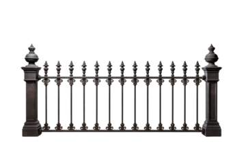 Shadows of Elegance: A Dance of Black Iron on a Canvas of White on White or PNG Transparent Background.