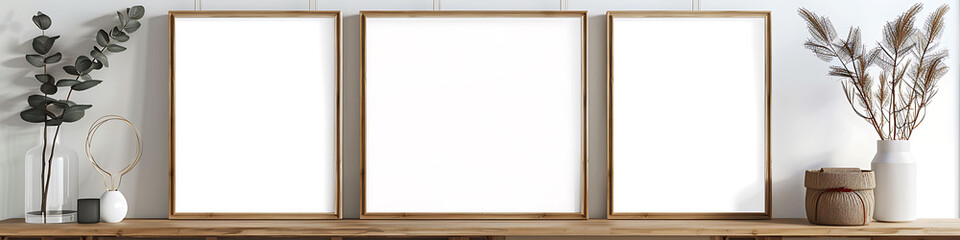 Simple Wooden Frame Mockup Bundle, Natural Wood Square Vertical Horizontal Format, Single Frame Art Display Mock up, Digital Art,