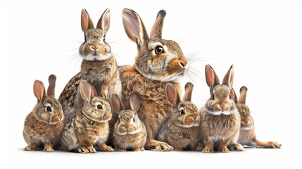 Fototapeta premium Easter Celebrations Among Rabbits