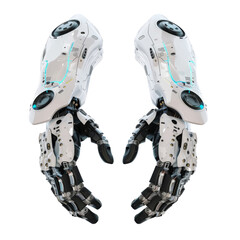 Fototapeta premium industrial robot isolated on white.